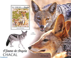 Angola 2019 Jackal S/s, Mint NH, Nature - Animals (others & Mixed) - Wild Mammals - Angola
