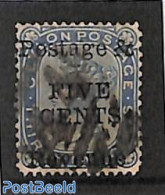 Sri Lanka (Ceylon) 1885 5c On 32c, Perf. 14:12.5, Used, Used Or CTO - Sri Lanka (Ceylon) (1948-...)