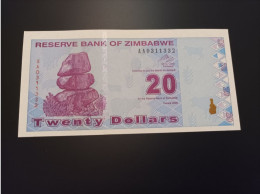 Billete Zimbabwe, 20 Dólares, Año 2009, Serie AA, UNC - Zimbabwe