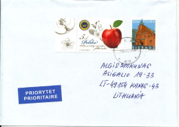 Poland Cover Sent To Lithuania 16-9-2014 Topic Stamps - Briefe U. Dokumente