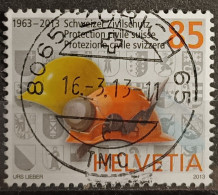 2013 50J Schweizer Zivilschutz Top Stempel - Usados