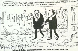 ► Coupure De Presse  Quotidien Le Figaro Jacques Faisant 1983   Fabius Et Gattaz Invités De Coeur Du Débat Sur TF1 - Desde 1950