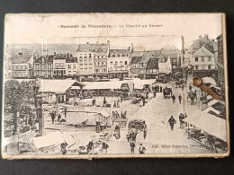 Fantaisie - Carte Système - Souvenir De Vimoutiers - Le Marché Au Beurre - Carte Postale Ancienne - Dreh- Und Zugkarten