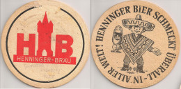 Henninger-Bräu - Historischer Bierdeckel "schmeckt überall (Mexiko)" 1955 - Bierviltjes