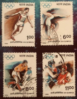 INDIA 1992 XXV Olympic Games Olympics.Barcelona, Set 4 V, - Gebruikt