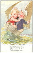 ILLUSTRATEURS.n°984.MAUZAN.BERCE PAR LA HOULE.ENFANTS MARINS - Mauzan, L.A.