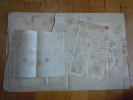 Lot Lettres Gaspard De CHABROL De VOLVIC Préfet De La Seine - Vers 1800-1814  - RIOM - REVOLUTION Et EMPIRE - Manuscrits