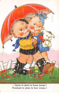 Illustrateur - N°68195 - B. Mallet N°572 - Après La Pluie Le Beau Temps ... - Couple Sous Un Parapluie, Avec Un Chien - Mallet, B.