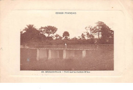 Congo - N°67735 - BRAZZAVILLE - Pont Sur La Rivière M'Foa - Carte Pliée Vendue En L'état - Brazzaville