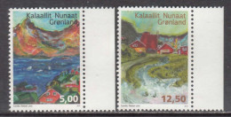 2014 Greenland Art Nielsen Song Lyrics Complete Set Of 2 MNH @ BELOW FACE VALUE - Ungebraucht