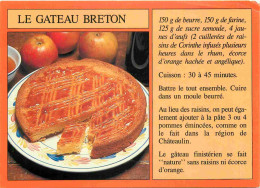 Recettes De Cuisine - Gateau Breton - Gastronomie - CPM - Carte Neuve - Voir Scans Recto-Verso - Recettes (cuisine)