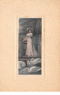 Illustrateur - N°73403 - Genre Mucha - Jeune Femme Nourrissant Des Cygnes - Mucha, Alphonse