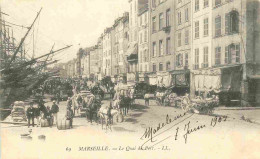 13 - Marseille - Le Quai Du Port - Animée - Précurseur - CPA - Oblitération Ronde De 1905 - Voir Scans Recto-Verso - Joliette