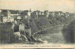 64 - Oloron Sainte Marie - Le Gave D'Aspe Et Vue De La Ville - Correspondance - CPA - Voir Scans Recto-Verso - Oloron Sainte Marie