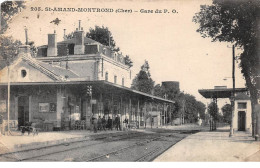 18 - N°74127 - SAINT-AMAND-MONTROND - Gare Du P.O. - Carte Pliée, Vendue En L'état - Saint-Amand-Montrond