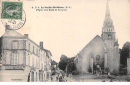 79 - N°74473 - LA MOTHE-SAINT-HERAY - L'Eglise Et La Route De Pamproux - La Mothe Saint Heray