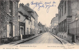 77 - N°74440 - DAMMARIE LES LYS - Rue De Farcy Vers L'Eglise - Dammarie Les Lys