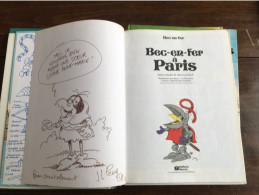 Bec En Fer 4 à Paris RARE EO DEDICACE BE Fleurus 02/1986 Pesch (BI2) - Autographs