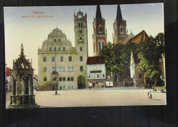 DR:  Ansichtskarte Von Oschatz, Rathaus M. Ägydienkirche - Nicht Gelaufen, Um 1933 - Oschatz