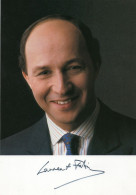 PHOTO GRAND FORMAT 1 - ENV 1 - POLITIQUE - PHOTO DEDICACEE DE LAURENT FABIUS - ANCIEN PREMIER MINISTRE - Signed Photographs