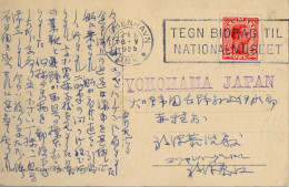 1925 DINAMARCA , KOBENHAVN - YOKOHAMA ( JAPÓN ) , T.P. CIRCULADA , RAADHUSET - Cartas & Documentos