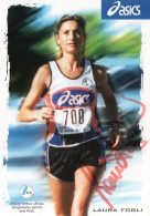 CLA - ATHLETISME - CPM - PHOTO DEDICACEE DE LA MARATHONIENNE ITALIENNE LAURA FOGLI - Athlétisme