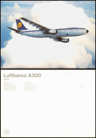 Ansichtskarte  Flugzeug Airplane Avion Lufthansa A300 1980 - 1946-....: Moderne