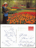 Postkaart Lisse Ortsansicht Blumenmeer KEUKENHOF LISSE-HOLLAND 1985 - Lisse