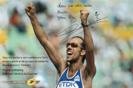 CLA - ATHLETISME - CPM - PHOTO DEDICACEE DU MARCHEUR FRANCAIS YOHANN DINIZ - Atletismo