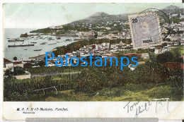 226898 PORTUGAL MADEIRA FUNCHAL VIEW GENERAL CIRCULATED TO ARGENTINA POSTAL POSTCARD - Autres & Non Classés