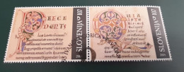 SLOVENIA 2004 Romanesque Painting Monastery Sticna Michel 486-487 Used Stamps - Slovenia