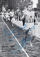 CLA - ATHLETISME - PHOTO CHAMPION FRANCAIS MICHEL JAZY - Signiert