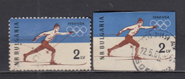 Bulgaria 1960 - Winter Olympic Games, Squaw Valley, Mi-Nr. 1153 A+B, Used - Used Stamps