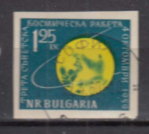 Bulgaria 1960 - Space: Soviet Rocket "Lunik 3", Mi-Nr. 1152B, Imperforated, Used - Used Stamps