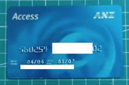 AUSTRALIA CREDIT CARD ANZ - Carte Di Credito (scadenza Min. 10 Anni)