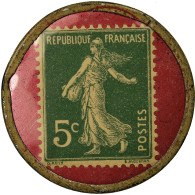 Monnaie, France, Cassoret Frères, Arras, 5 Centimes, Timbre-Monnaie, SUP - Monétaires / De Nécessité