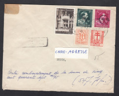 CONTRE-REMBOURSEMENT DE BRUXELLES POUR EUPEN,CACHET "ABSENT ...". - Covers & Documents