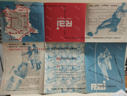 Italia Depliant Pubblicitario RAI Ciclismo 33° Giro D'Italia 1950 Servizi Speciali - Programma's