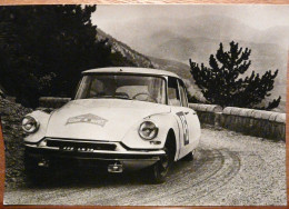 DS 19  CITROEN EQUIPAGE TRAUTMAN CHOPIN COL DE SOUBEYRAN COUPE DES ALPES 1962 - Rallye