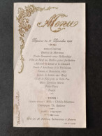 Menu - Restaurant De Auxerre - Madame Pouillot - Déjeuner Du 15 Décembre 1900 - Menus