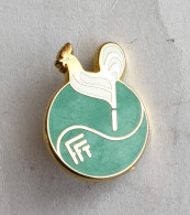 PIN'S BALLARD FFT FEDERATION FRANCAISE DE TENNIS VERT - TGV