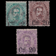 ITALY STAMPS.1890-91.K.HUMBERT I.NOS.YVERT 52-54.USED. - Oblitérés