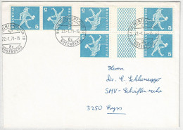 Schweiz 1971, Brief Winterthur Rosenberg - Lyss, Kehrdrucke Postgeschichtliche Motive - Lettres & Documents