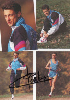 CLA - ATHLETISME - CPM - PHOTO DEDICACEE DU COUREUR FRANCAIS BRUNO LE STUM - Atletica