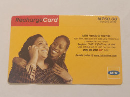 NIGERIA(NG-MTN-REF-0015)-Mother And Daughter-(37)-(0734-1562-9135)-(N750.00)-used Card - Nigeria