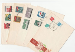 5 Diff 1959 FDCs POLAND Covers  Fdc Stamps Cover - Briefe U. Dokumente
