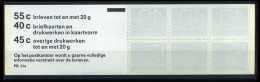 Nederland  Boekje PB21a         **              - Postzegelboekjes En Roltandingzegels