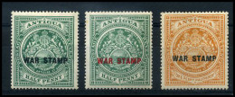 Antigua   War Stamps   *                     - 1858-1960 Crown Colony