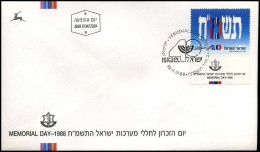 Israël - FDC - Memorial Day 1988                                        - FDC