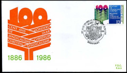 België - FDC - 2239     100 Jaar Christelijk Syndicalisme In België                       - 1981-1990